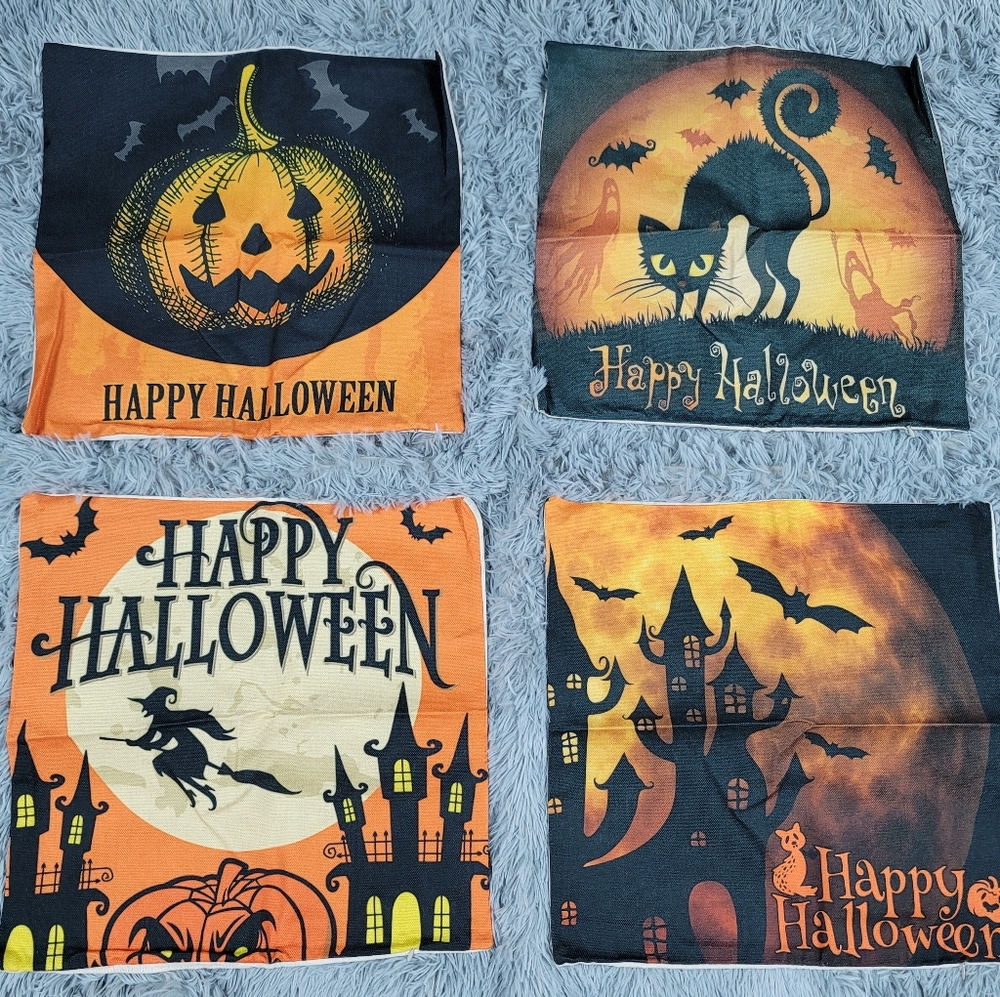 Halloween pillows cover set indoor and outdoor